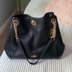 Black “Edie” Coach Purse
